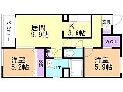 LAPEACE菊水(ラピス菊水) 3階