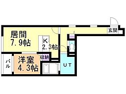 間取図画像 1LDK