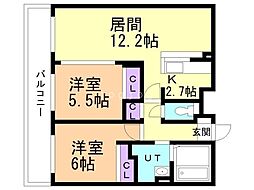 レジデンス白石中央I 2階