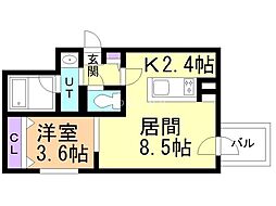 間取図画像 1LDK