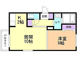 間取図画像 1LDK