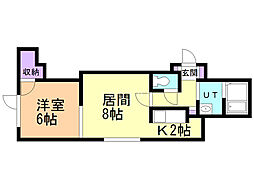 間取図画像 1LDK