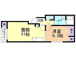 間取図画像 1LDK