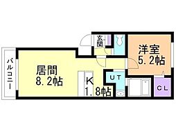 間取図画像 1LDK