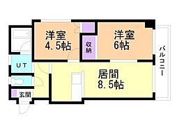 アメニティ3・6 2LDKの間取図画像