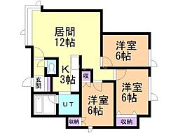 アドバンス'97 3LDKの間取図画像