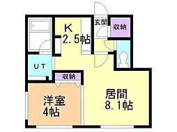 Birch 1LDKの間取図画像