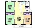 川沿団地E棟2階5.5万円