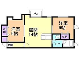 間取図画像 2LDK