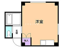 アルペン37 ワンルームの間取図画像