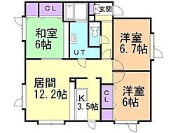 間取図画像 3LDK
