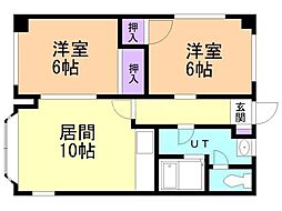 ハイツペアシティ石山 2階