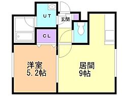 間取図画像 1LDK