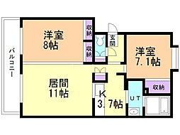 間取図画像 2LDK