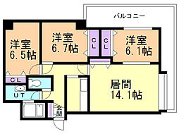 間取図画像 3LDK