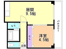 間取図画像 1LDK