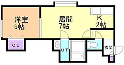 間取図画像 1LDK