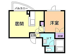 マリアールグランデ豊平 1LDKの間取図画像