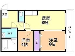 間取図画像 2LDK