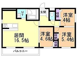間取図画像 3LDK