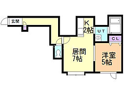 ＭＫガーデン北野 1階