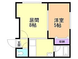 間取図画像 1LDK