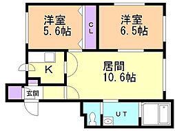 間取図画像 2LDK