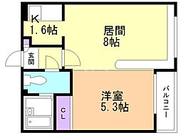 間取図画像 1LDK