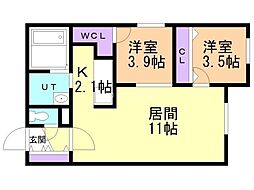 間取図画像 2LDK