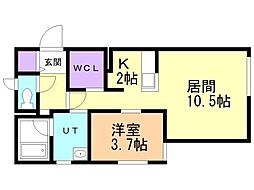間取図画像 1LDK