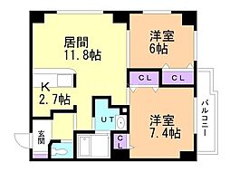 間取図画像 2LDK