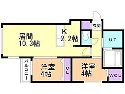 札幌市営東西線 南郷7丁目駅 徒歩7分 2階/-