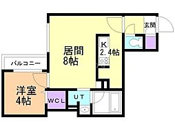 札幌市営東西線 南郷7丁目駅 徒歩8分 4階/-
