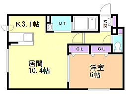 間取図画像 1LDK