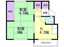 間取図画像 1LDK