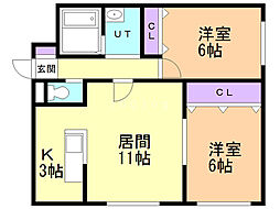 メゾンＭＴ美しが丘II 2階/206