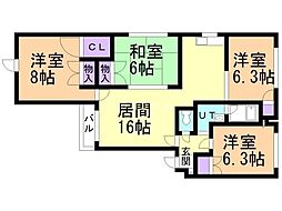 ヌーヴェルメゾン21 4LDKの間取図画像