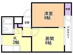 間取図画像 1LDK