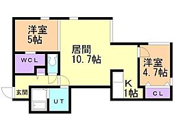間取図画像 2LDK