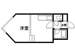 アルジャンテ平岸 1DKの間取図画像