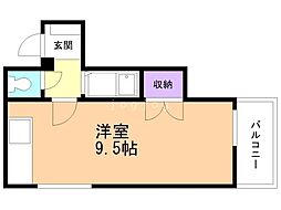 柴田ビル ワンルームの間取図画像
