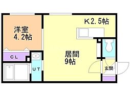 Terredenord 1LDKの間取図画像