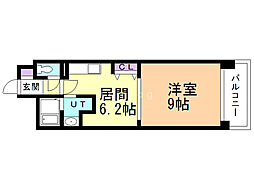 フラット・A 1DKの間取図画像