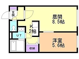 サラブ・セーデ・美園 1LDKの間取図画像