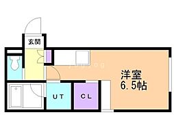 キングハウス学園前 1Kの間取図画像
