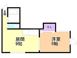 ノーブル・ハイム 1LDKの間取図画像