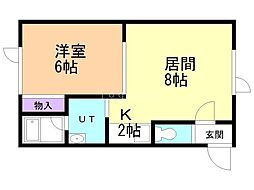 ルネッサンスビレッジ 1LDKの間取図画像