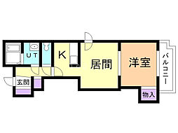 アルル1 1LDKの間取図画像