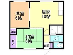 中根ハイツ 2階