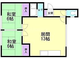 大和コーポＡ 2階